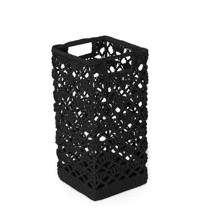 Heritage Lace Mode Crochet BasketGray 9 x 5.5 x 5.5 in. MC-1125GY